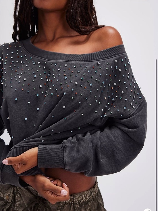 Free People Tops - Free People Cool Rider Sweatshirt NWT